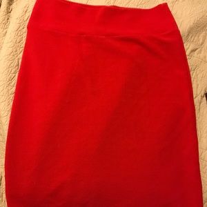 Red Cassie skirt
